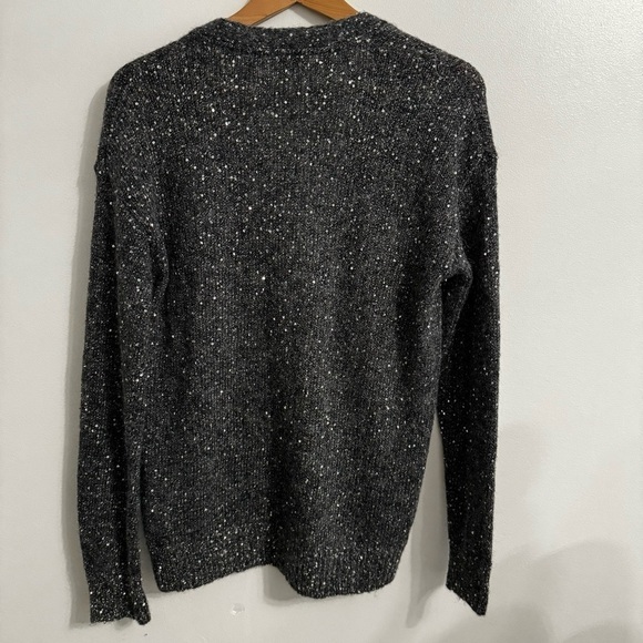 Like New ATM Gray Sequin Alpaca Button up Cardigan XS - Picture 4 of 12